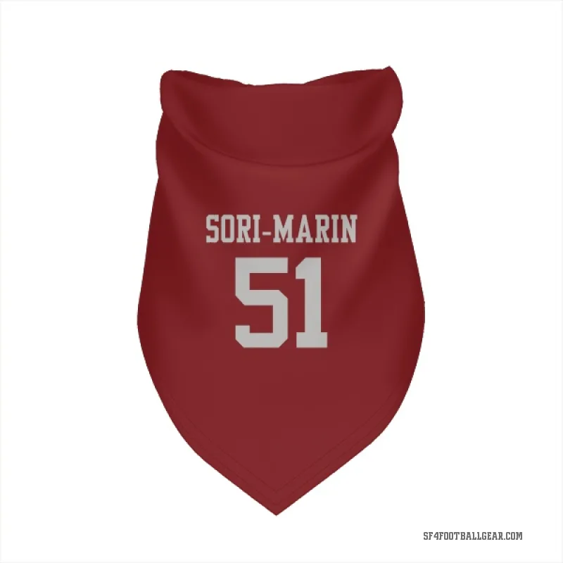 Mariano Sori-Marin  Scarlet San Francisco 49ers  Cat & Dog Pet Bandana