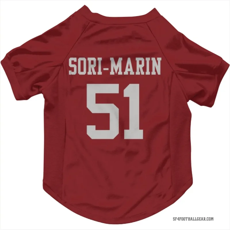Mariano Sori-Marin  Scarlet San Francisco 49ers  Cat & Dog Pet Jersey