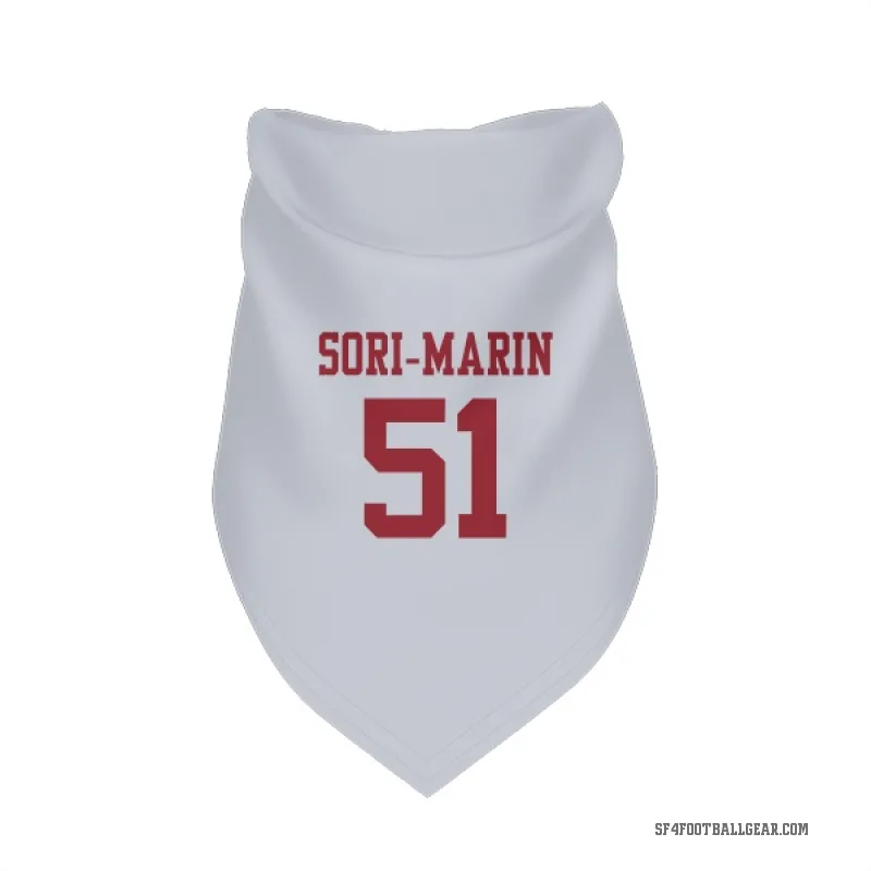 Mariano Sori-Marin  White San Francisco 49ers  Cat & Dog Pet Bandana