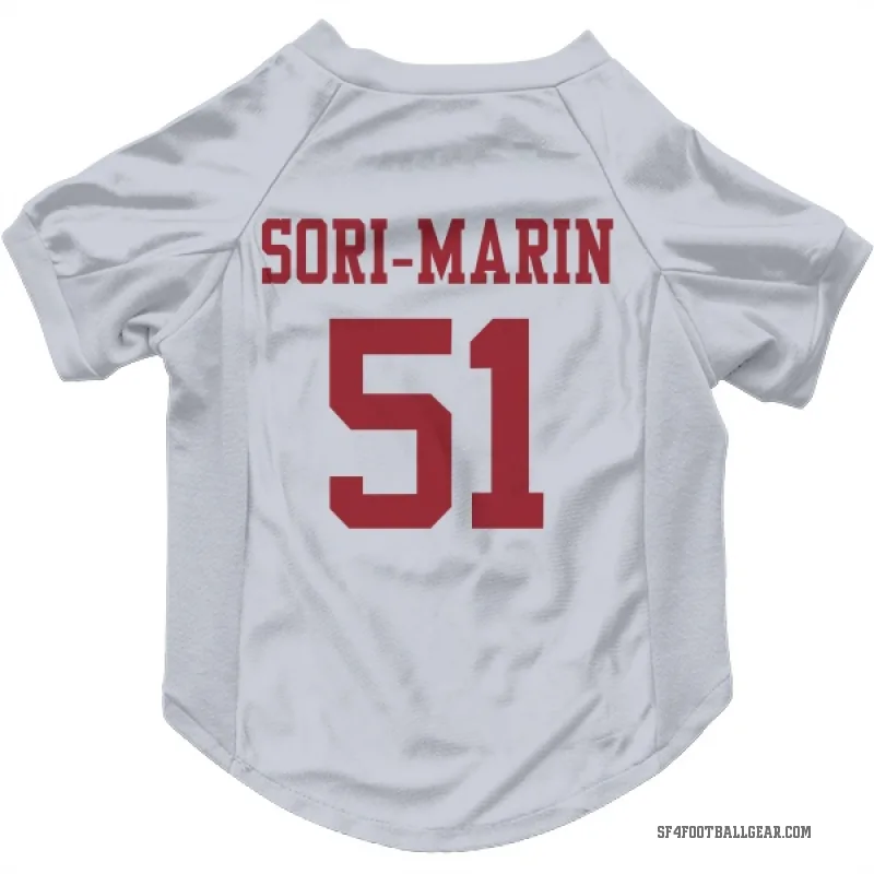 Mariano Sori-Marin  White San Francisco 49ers  Cat & Dog Pet Jersey