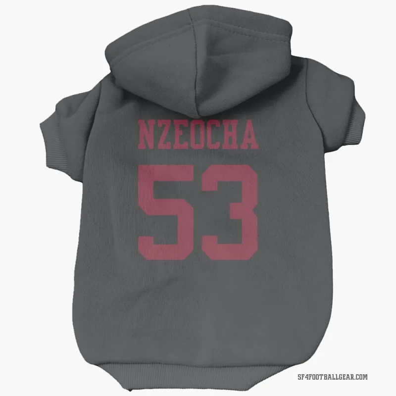 Mark Nzeocha  Black San Francisco 49ers  Cat & Dog Pet Hoodie
