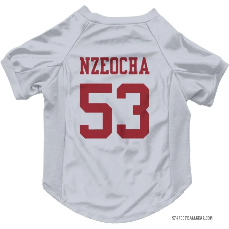 Mark Nzeocha  White San Francisco 49ers  Cat & Dog Pet Jersey