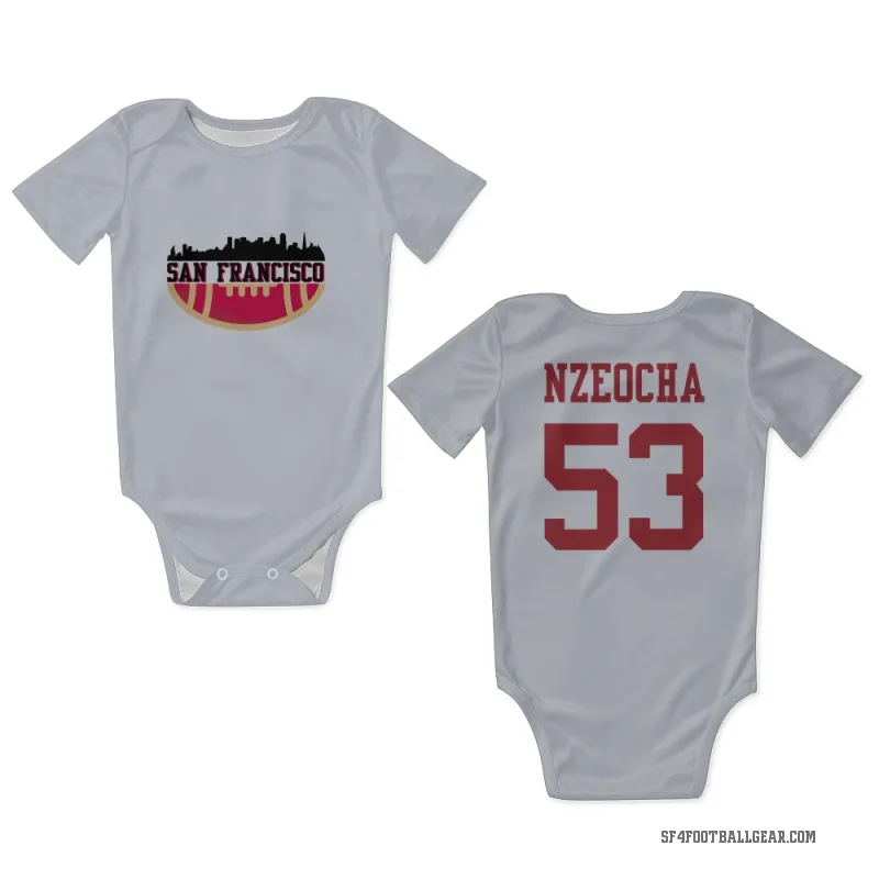 Mark Nzeocha  White San Francisco 49ers  Newborn & Infant Bodysuit