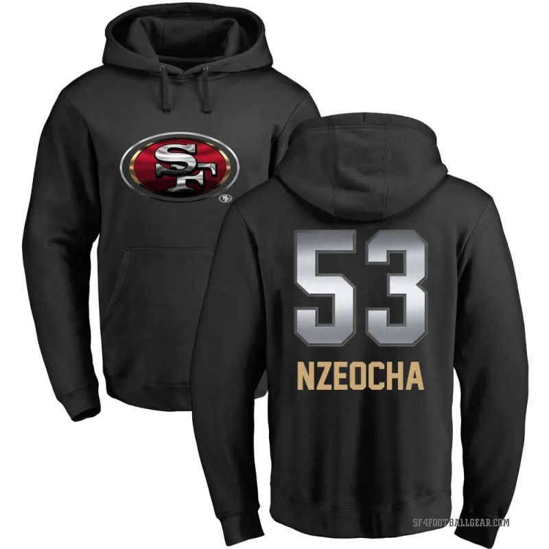 Mark Nzeocha Youth Black San Francisco 49ers Midnight Mascot Pullover Hoodie