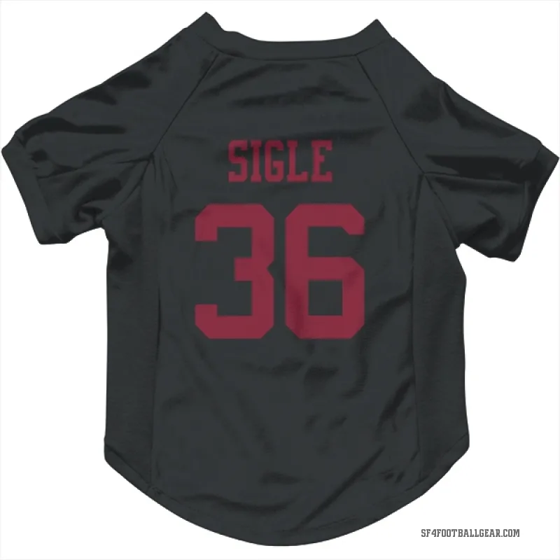 Marques Sigle  Black San Francisco 49ers  Cat & Dog Pet Jersey
