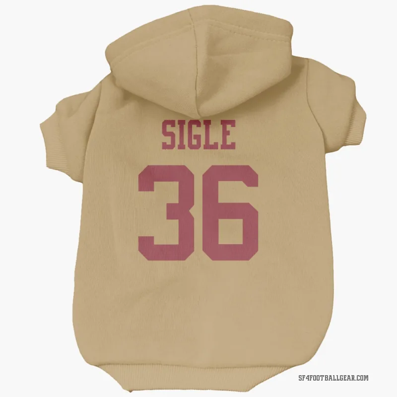Marques Sigle  Gold San Francisco 49ers  Cat & Dog Pet Hoodie