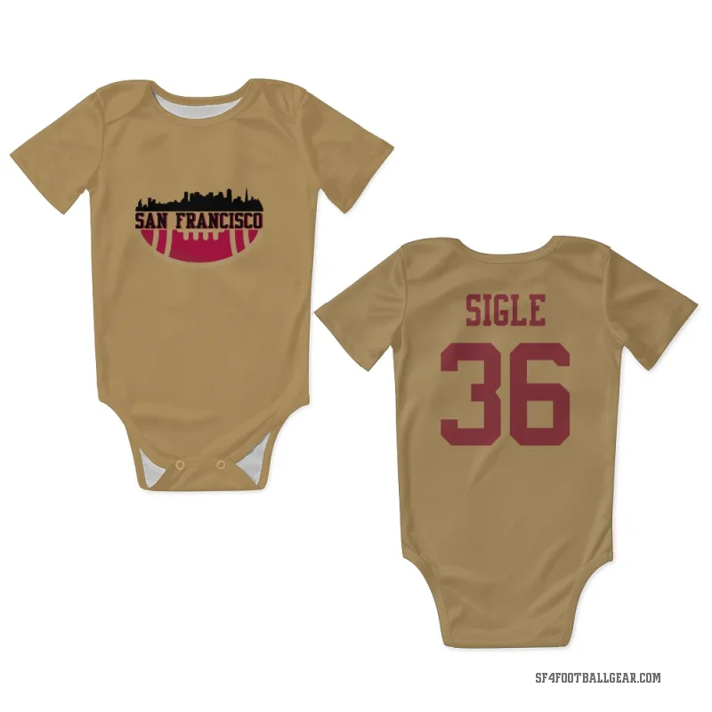 Marques Sigle  Gold San Francisco 49ers  Newborn & Infant Bodysuit