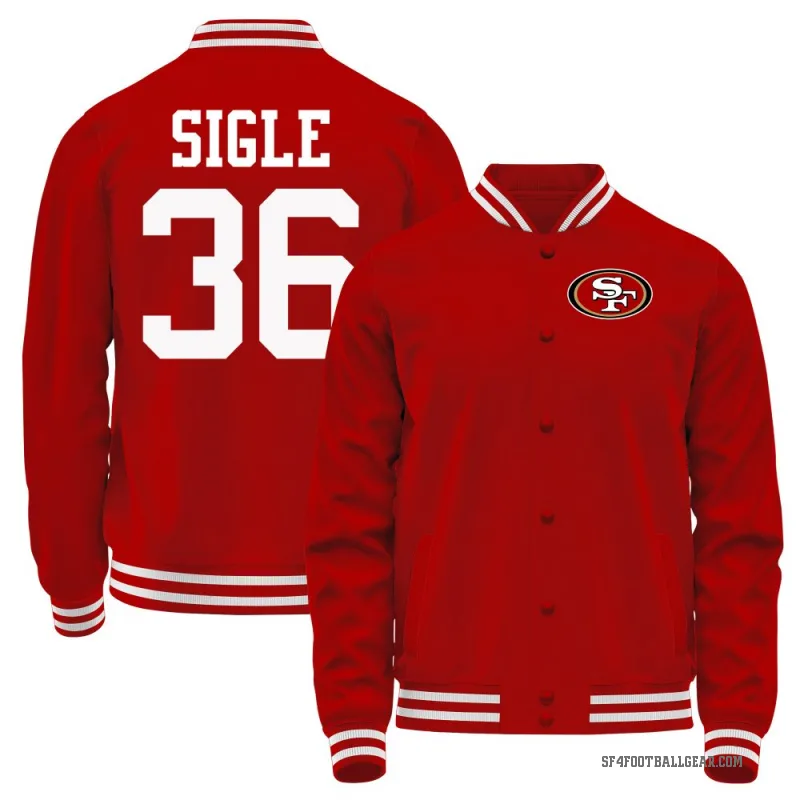 Marques Sigle Men's Red San Francisco 49ers Full-Snap Jacket