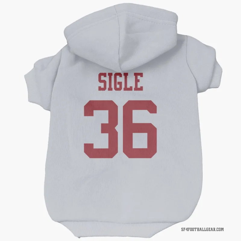 Marques Sigle  White San Francisco 49ers  Cat & Dog Pet Hoodie