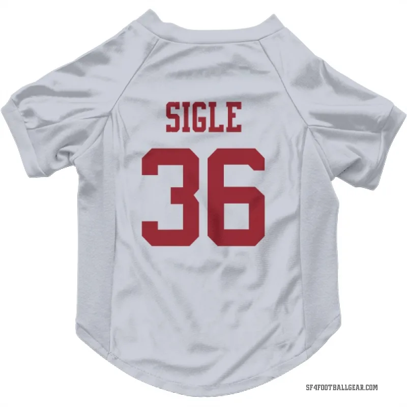 Marques Sigle  White San Francisco 49ers  Cat & Dog Pet Jersey