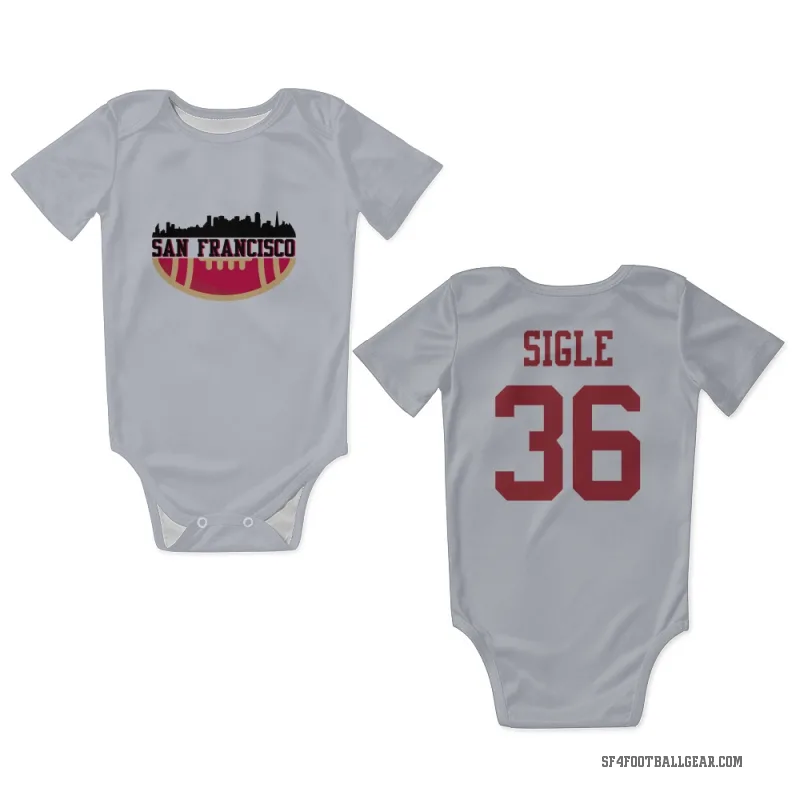 Marques Sigle  White San Francisco 49ers  Newborn & Infant Bodysuit