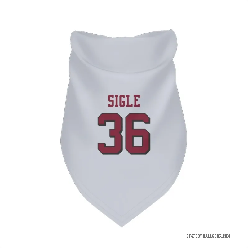 Marques Sigle  White San Francisco 49ers  Rush Cat & Dog Pet Bandana