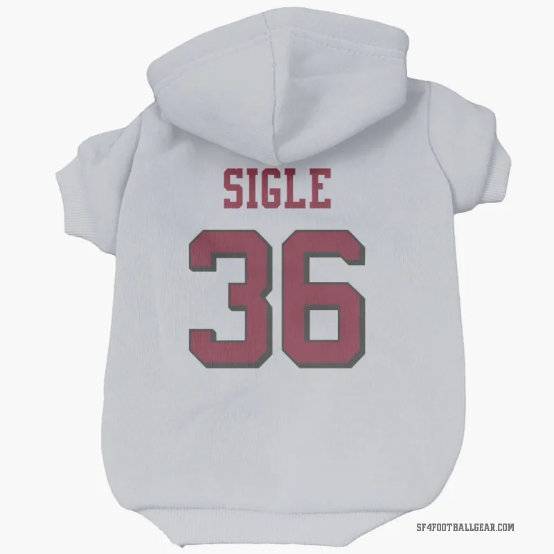 Marques Sigle  White San Francisco 49ers  Rush Cat & Dog Pet Hoodie