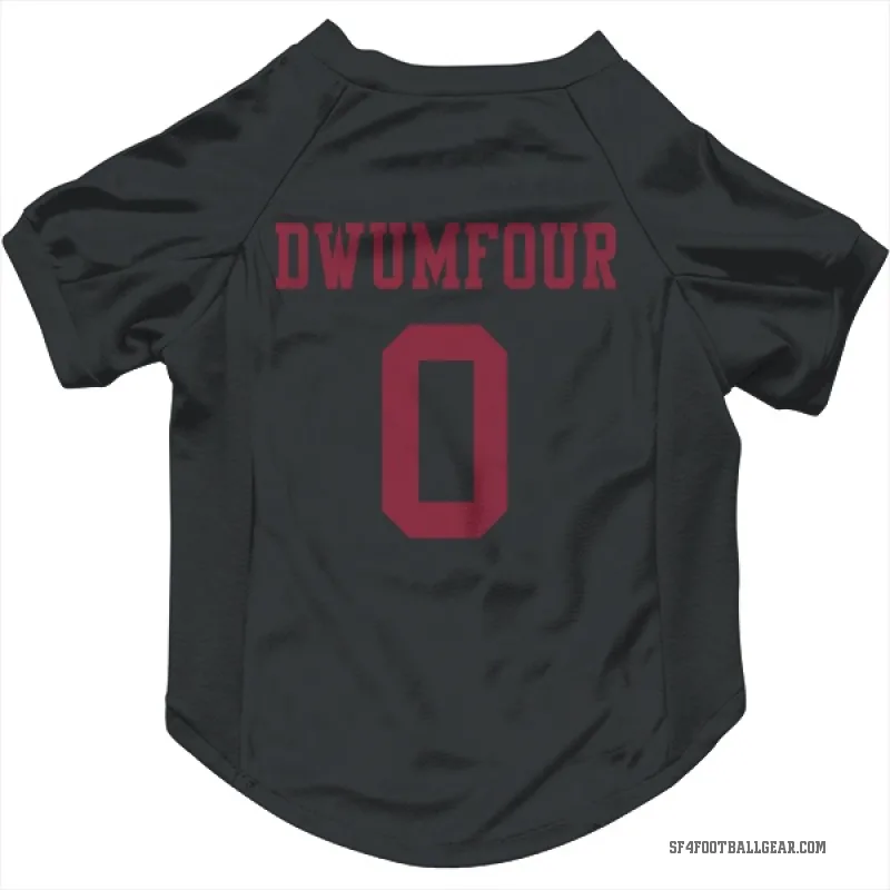 Michael Dwumfour  Black San Francisco 49ers  Cat & Dog Pet Jersey