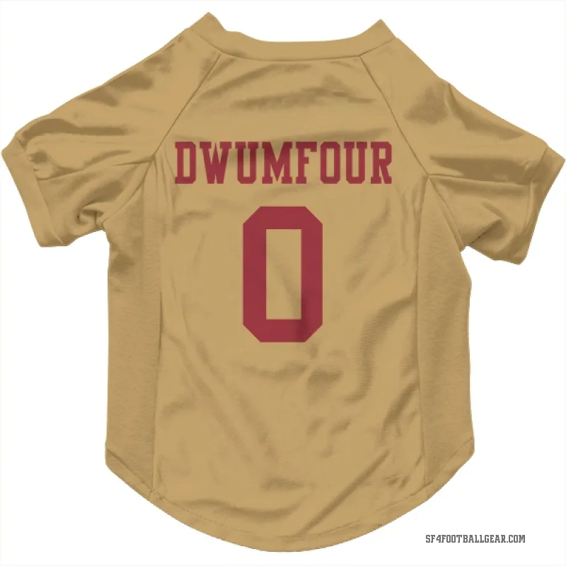 Michael Dwumfour  Gold San Francisco 49ers  Cat & Dog Pet Jersey