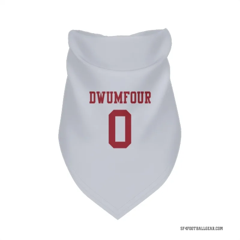 Michael Dwumfour  White San Francisco 49ers  Cat & Dog Pet Bandana