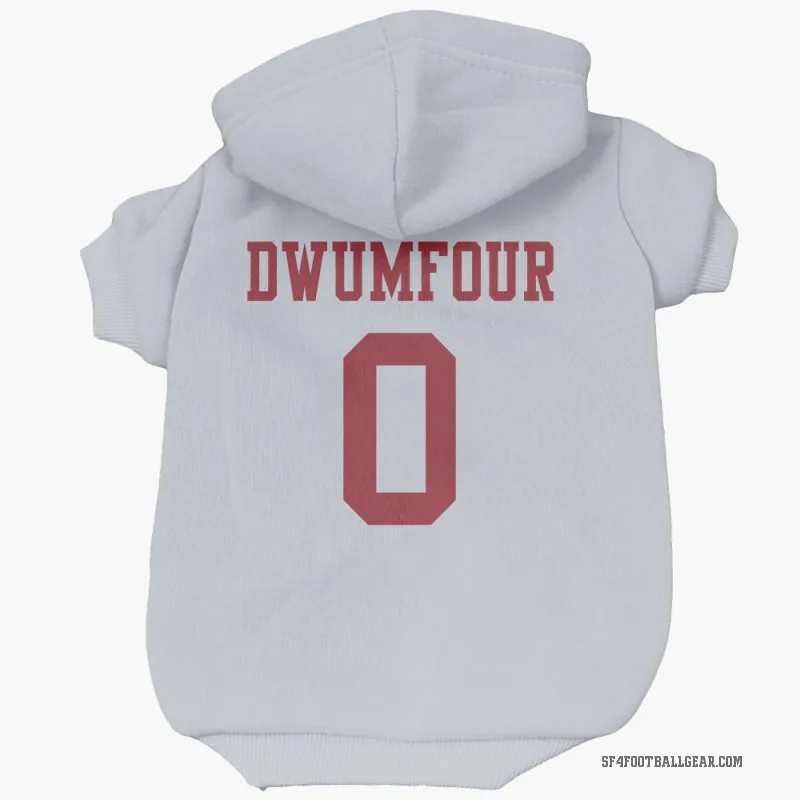 Michael Dwumfour  White San Francisco 49ers  Cat & Dog Pet Hoodie