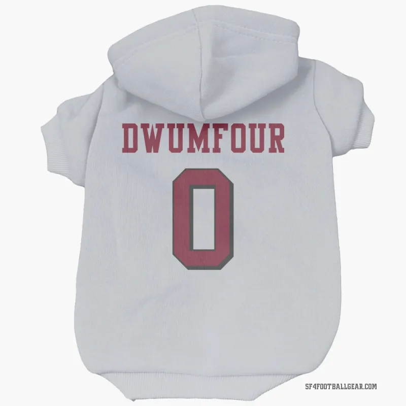 Michael Dwumfour  White San Francisco 49ers  Rush Cat & Dog Pet Hoodie