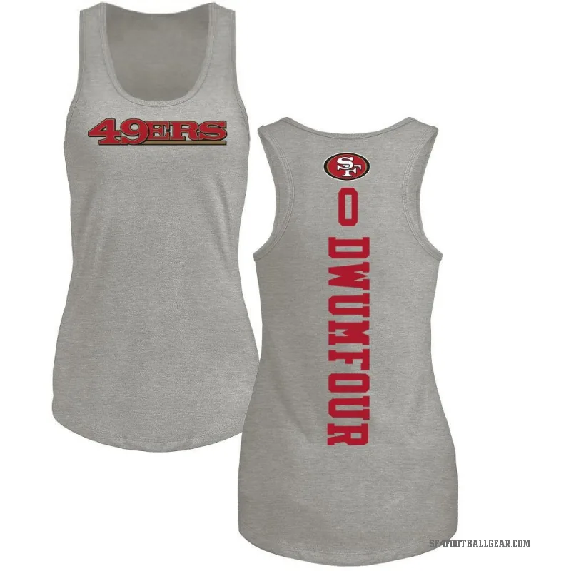 Michael Dwumfour Women's Ash San Francisco 49ers Backer Tank Top -