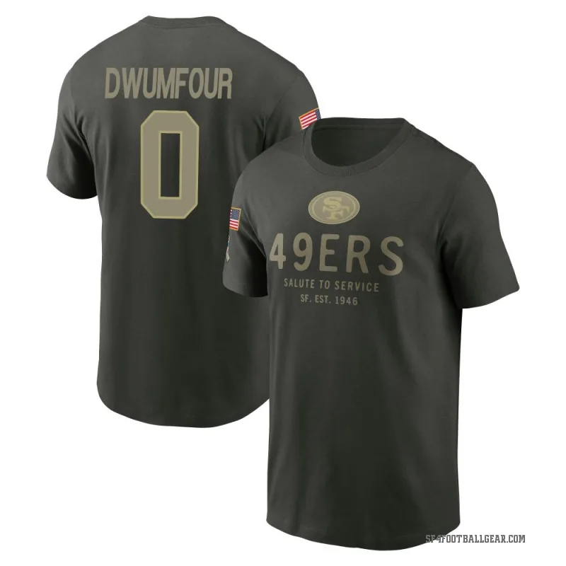 Michael Dwumfour Youth Green San Francisco 49ers Forest/ 2025 Salute to Service Sideline Primary Edge T-Shirt