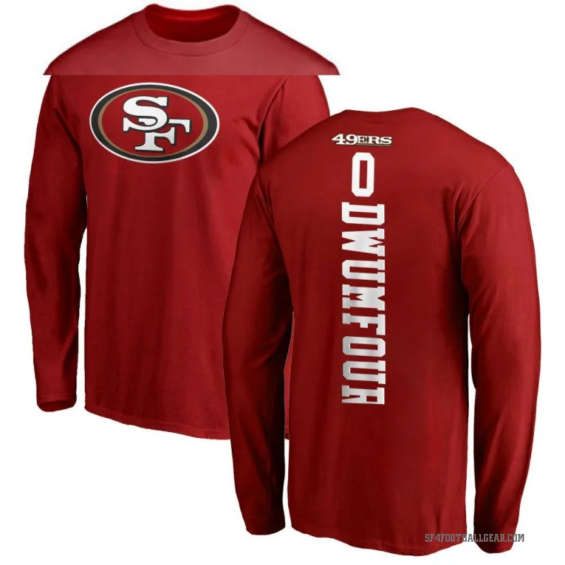 Michael Dwumfour Youth Red San Francisco 49ers Backer Long Sleeve T-Shirt -