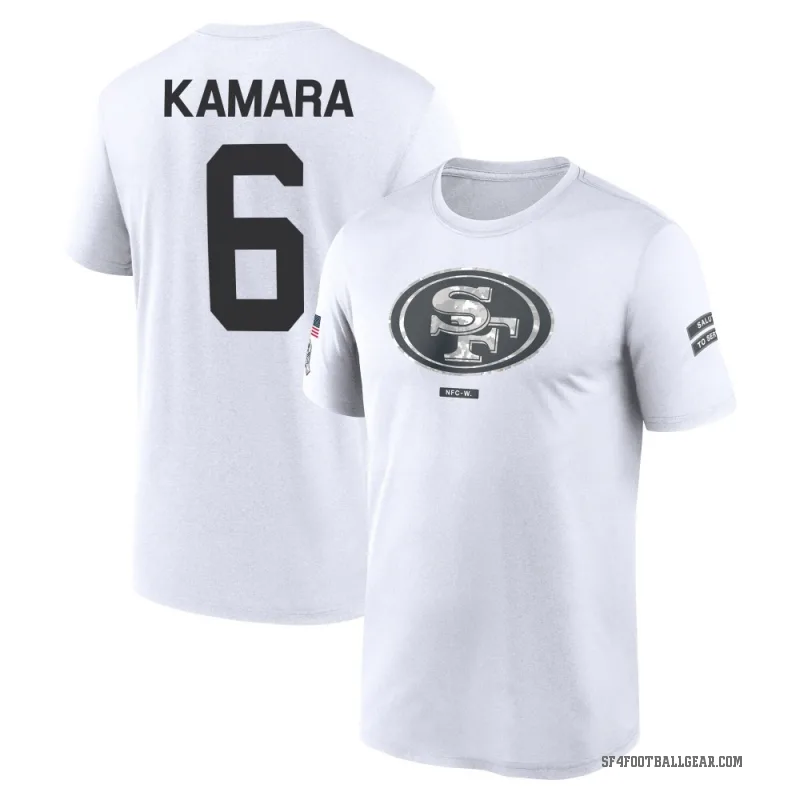 Mikail Kamara Men's White San Francisco 49ers 2024 Salute to Service Performance T-Shirt