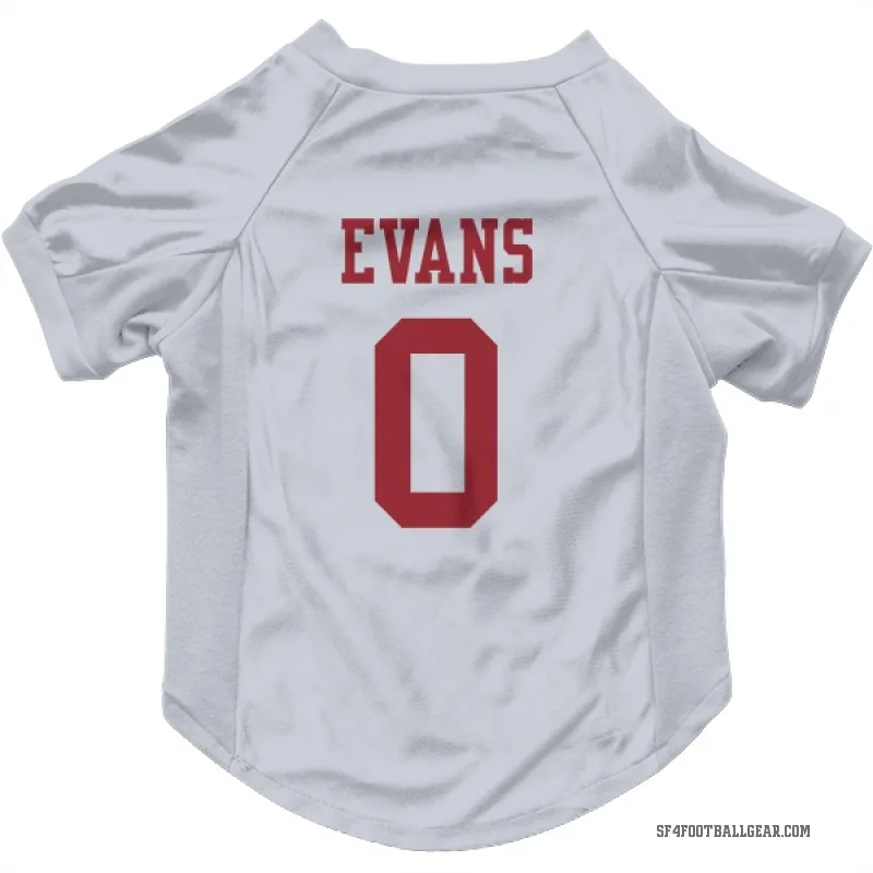 Mike Evans  White San Francisco 49ers  Cat & Dog Pet Jersey