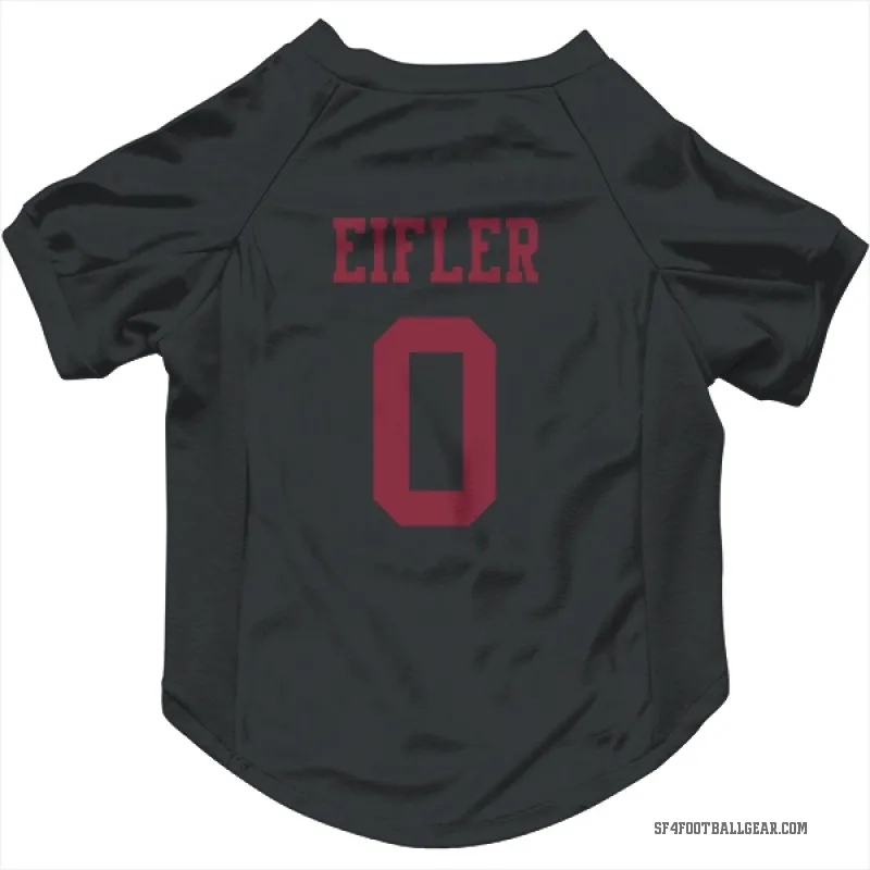 Milo Eifler  Black San Francisco 49ers  Cat & Dog Pet Jersey