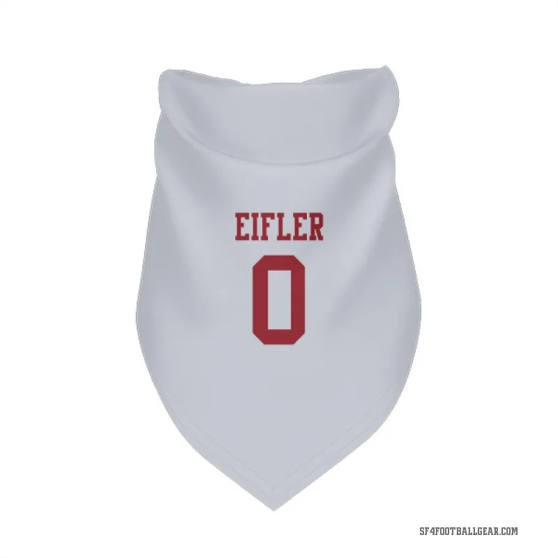 Milo Eifler  White San Francisco 49ers  Cat & Dog Pet Bandana
