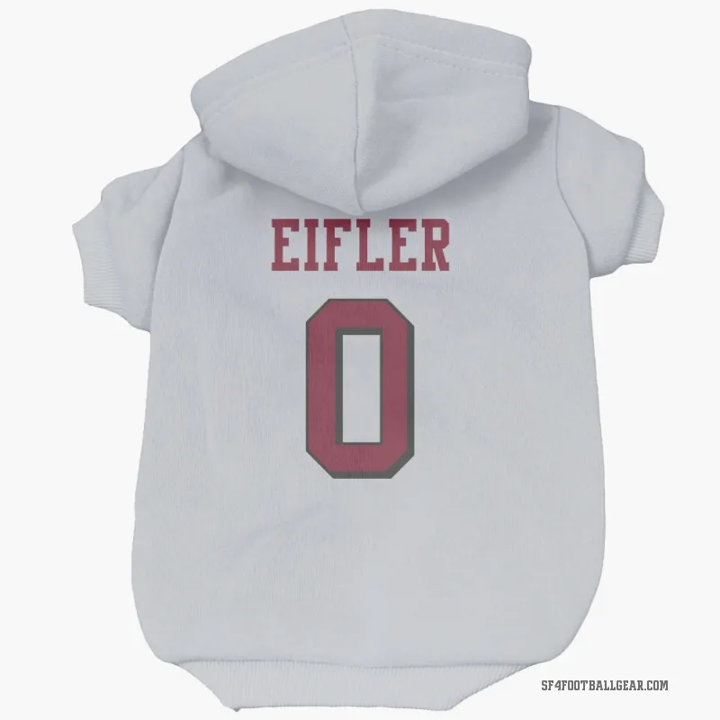 Milo Eifler  White San Francisco 49ers  Rush Cat & Dog Pet Hoodie