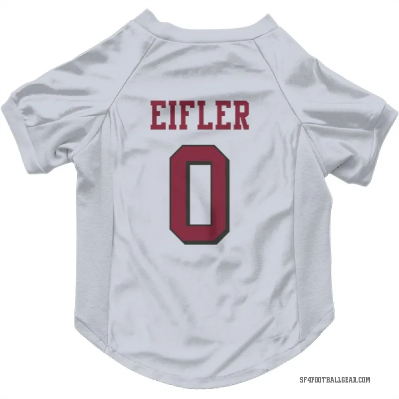 Milo Eifler  White San Francisco 49ers  Rush Cat & Dog Pet Jersey