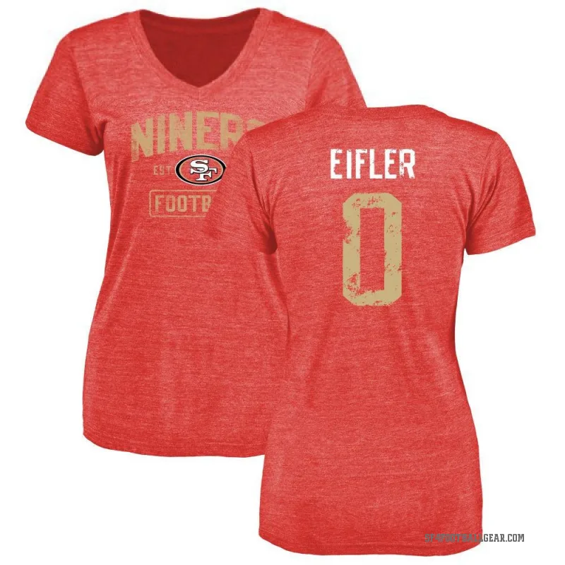 Milo Eifler Women's Red San Francisco 49ers Distressed T-Shirt -