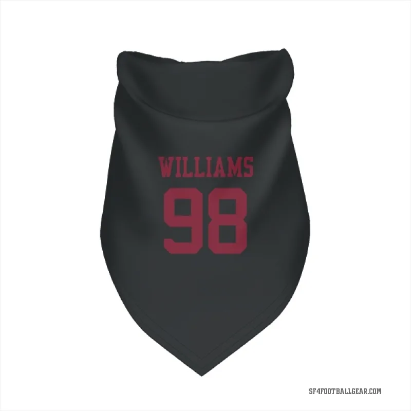 Mykel Williams  Black San Francisco 49ers  Cat & Dog Pet Bandana