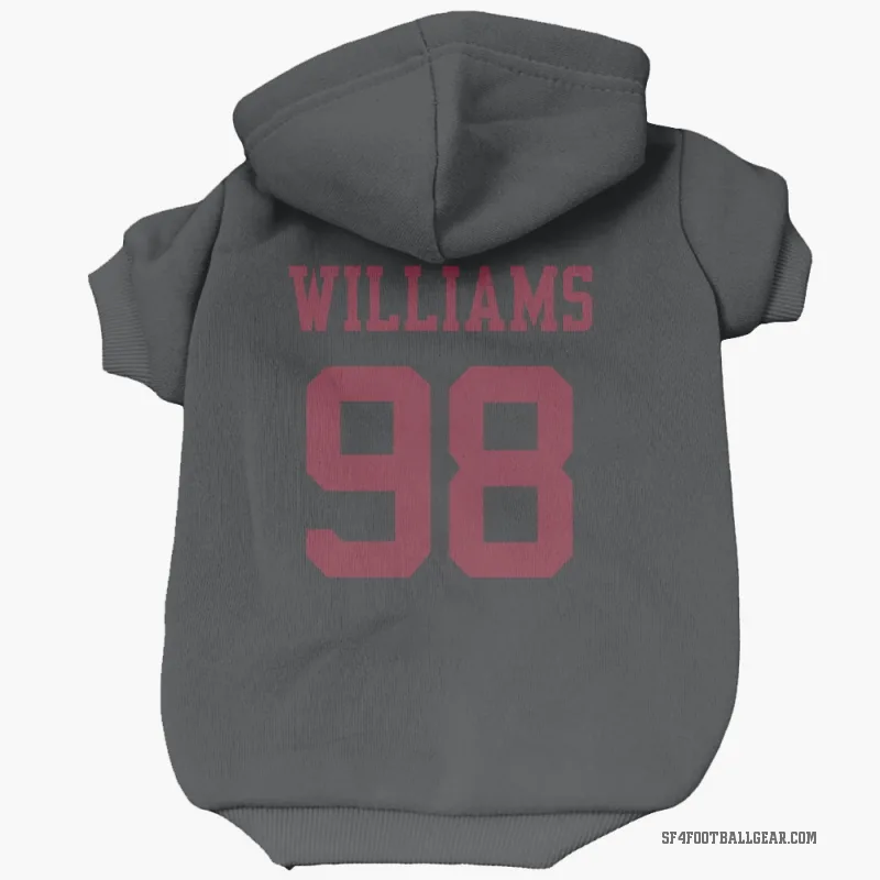 Mykel Williams  Black San Francisco 49ers  Cat & Dog Pet Hoodie