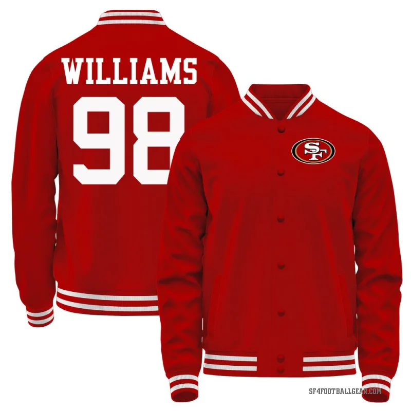 Mykel Williams Men's Red San Francisco 49ers Full-Snap Jacket
