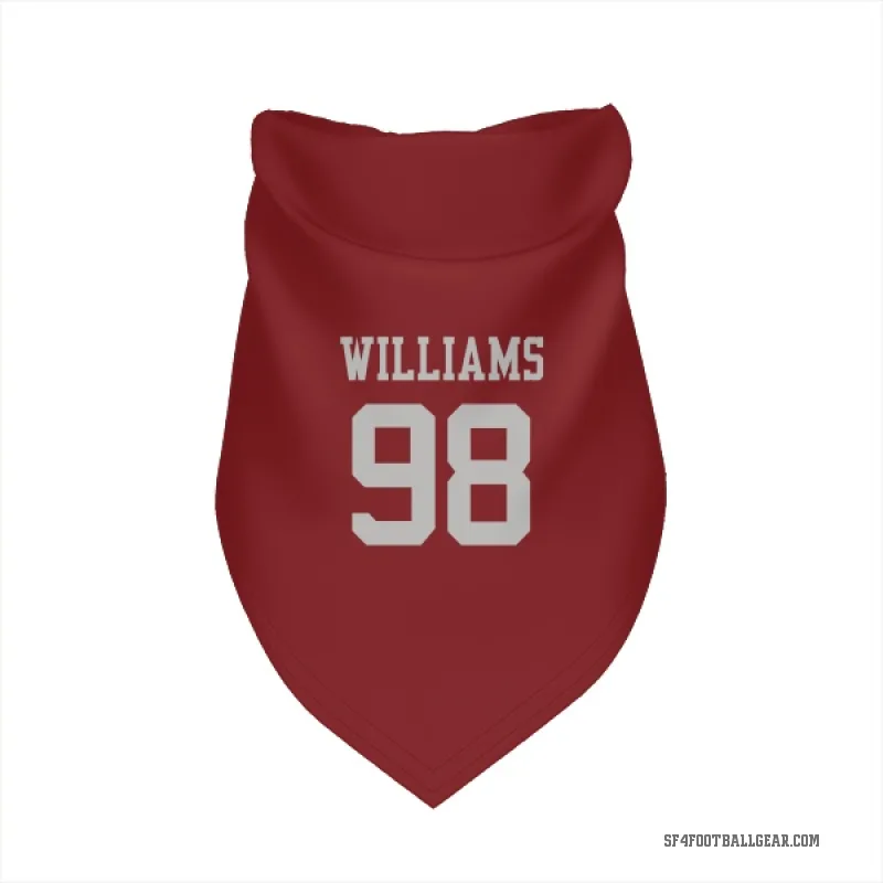 Mykel Williams  Scarlet San Francisco 49ers  Cat & Dog Pet Bandana