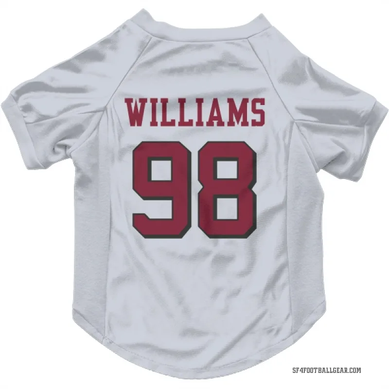 Mykel Williams  White San Francisco 49ers  Rush Cat & Dog Pet Jersey