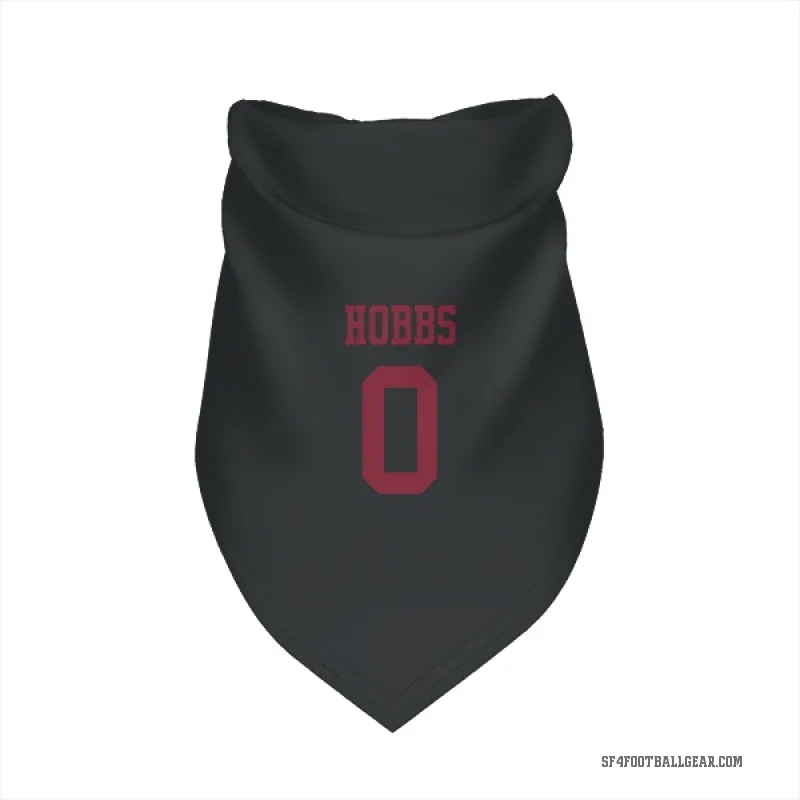 Nate Hobbs  Black San Francisco 49ers  Cat & Dog Pet Bandana