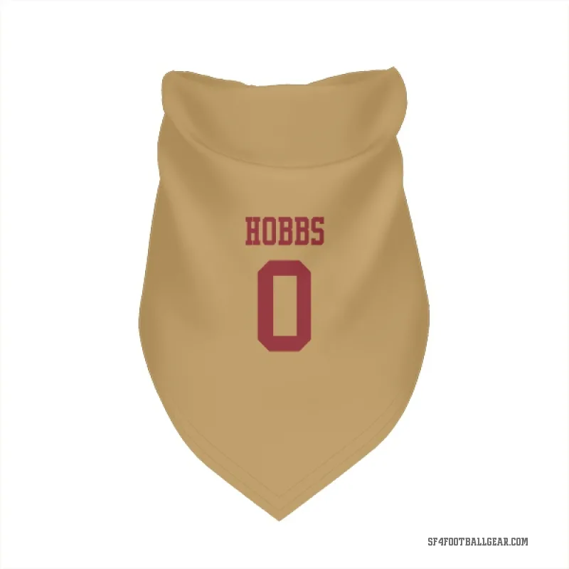 Nate Hobbs  Gold San Francisco 49ers  Cat & Dog Pet Bandana