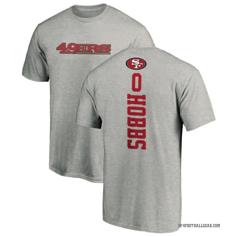 Nate Hobbs Men's Ash San Francisco 49ers Backer T-Shirt -