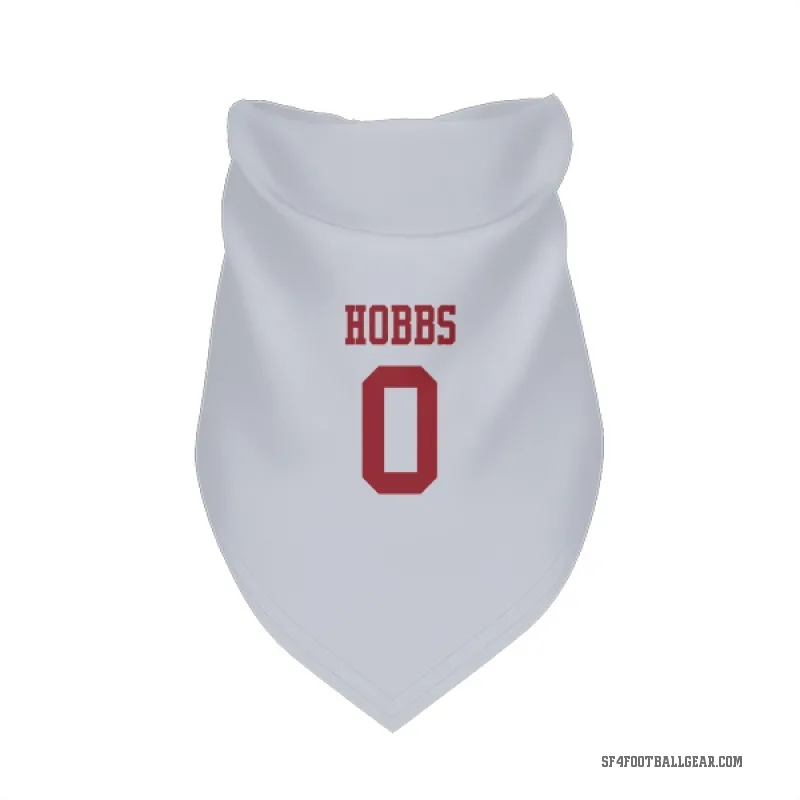 Nate Hobbs  White San Francisco 49ers  Cat & Dog Pet Bandana