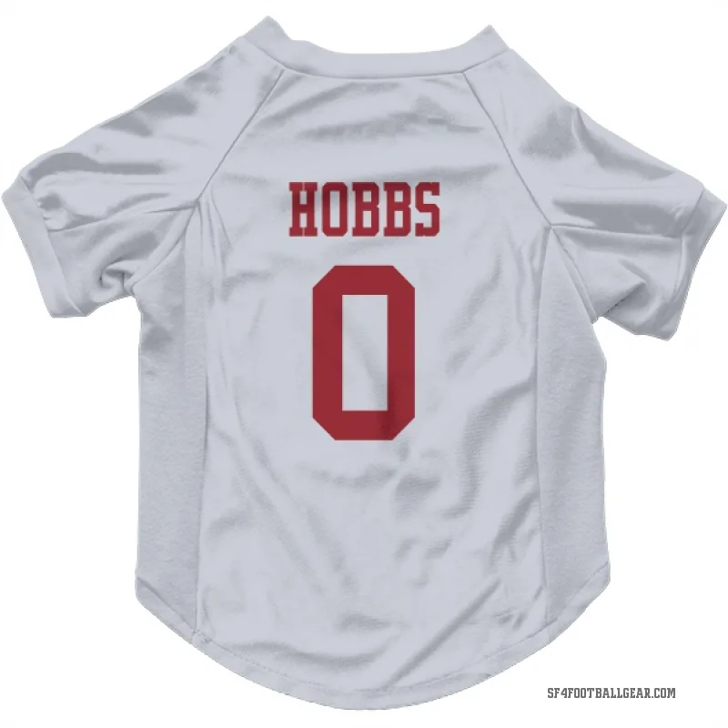 Nate Hobbs  White San Francisco 49ers  Cat & Dog Pet Jersey