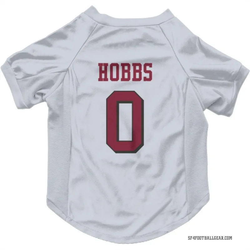 Nate Hobbs  White San Francisco 49ers  Rush Cat & Dog Pet Jersey