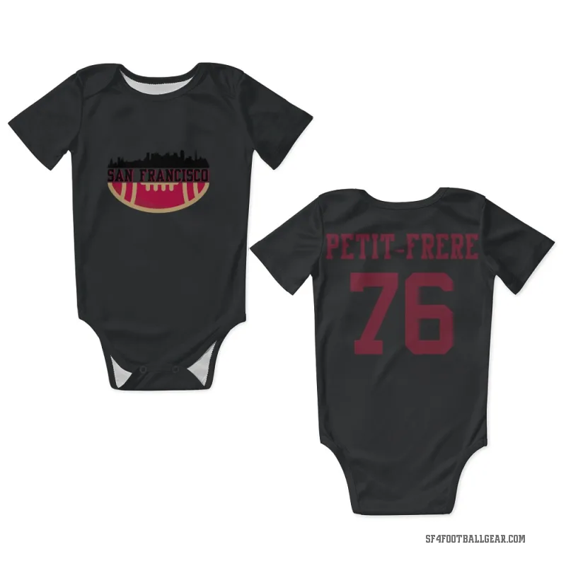 Nicholas Petit-Frere  Black San Francisco 49ers  Newborn & Infant Bodysuit