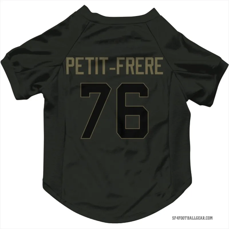 Nicholas Petit-Frere  Black San Francisco 49ers  Service Cat & Dog Pet Jersey