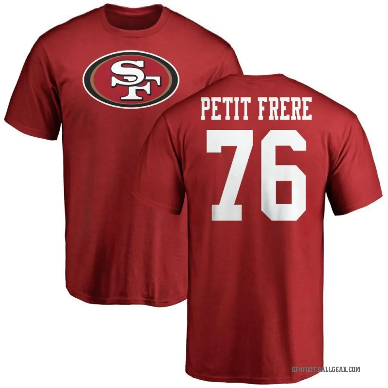 Nicholas Petit-Frere Men's Red San Francisco 49ers Logo T-Shirt -