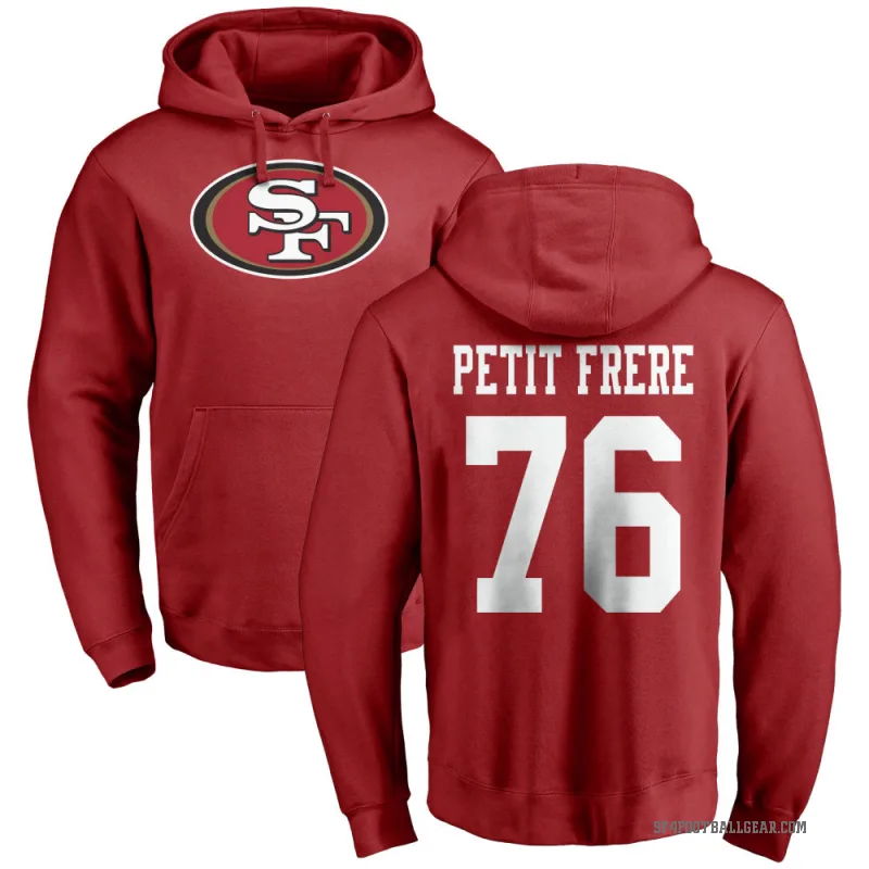 Nicholas Petit-Frere Men's Red San Francisco 49ers Pro Line Logo Pullover Hoodie