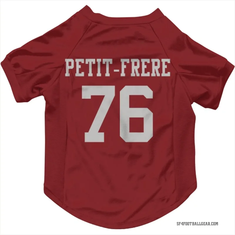 Nicholas Petit-Frere  Scarlet San Francisco 49ers  Cat & Dog Pet Jersey