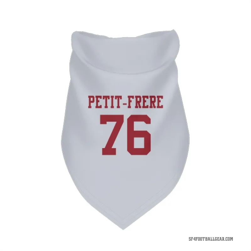 Nicholas Petit-Frere  White San Francisco 49ers  Cat & Dog Pet Bandana