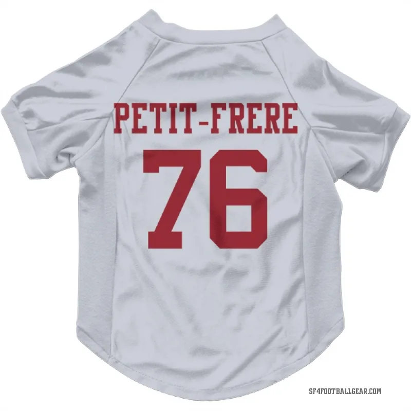 Nicholas Petit-Frere  White San Francisco 49ers  Cat & Dog Pet Jersey